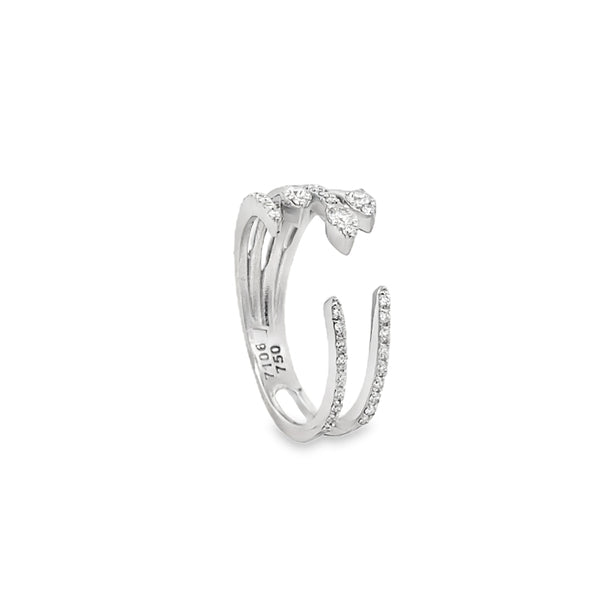 Floral Open Diamond Ring