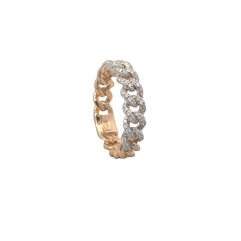 Diamond Link Band Ring Main image
