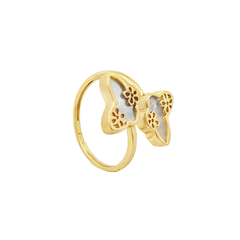 Elegant Gold Butterfly Ring