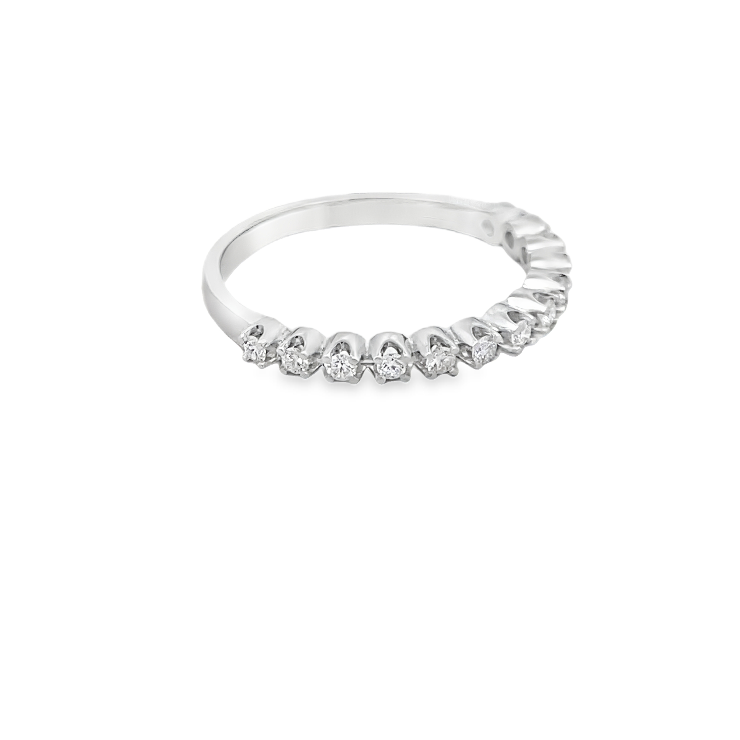 Half Eternity Diamond Ring In 18K Gold Secondary image