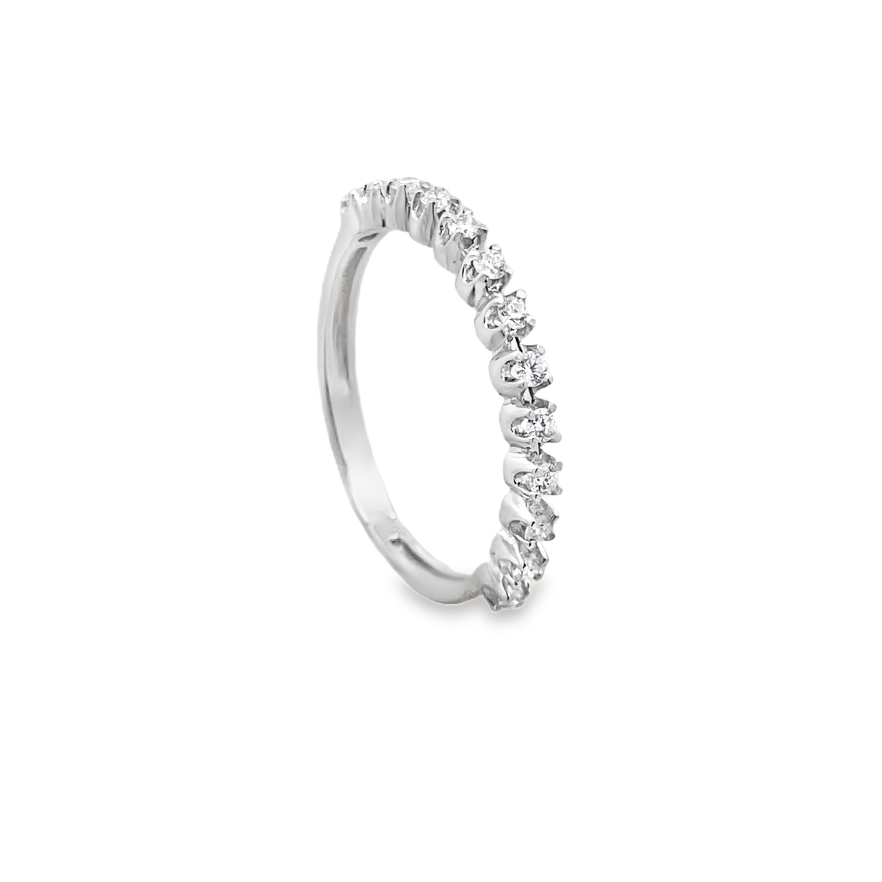 Half Eternity Diamond Ring In 18K Gold Main image