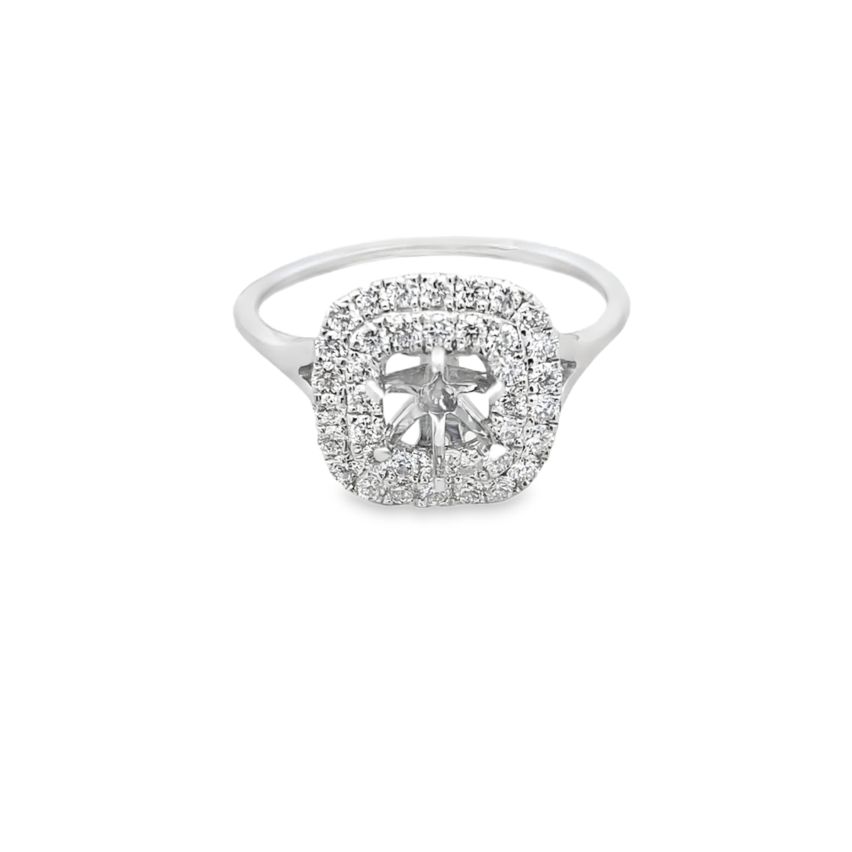 Elegant Diamond Halo Ring