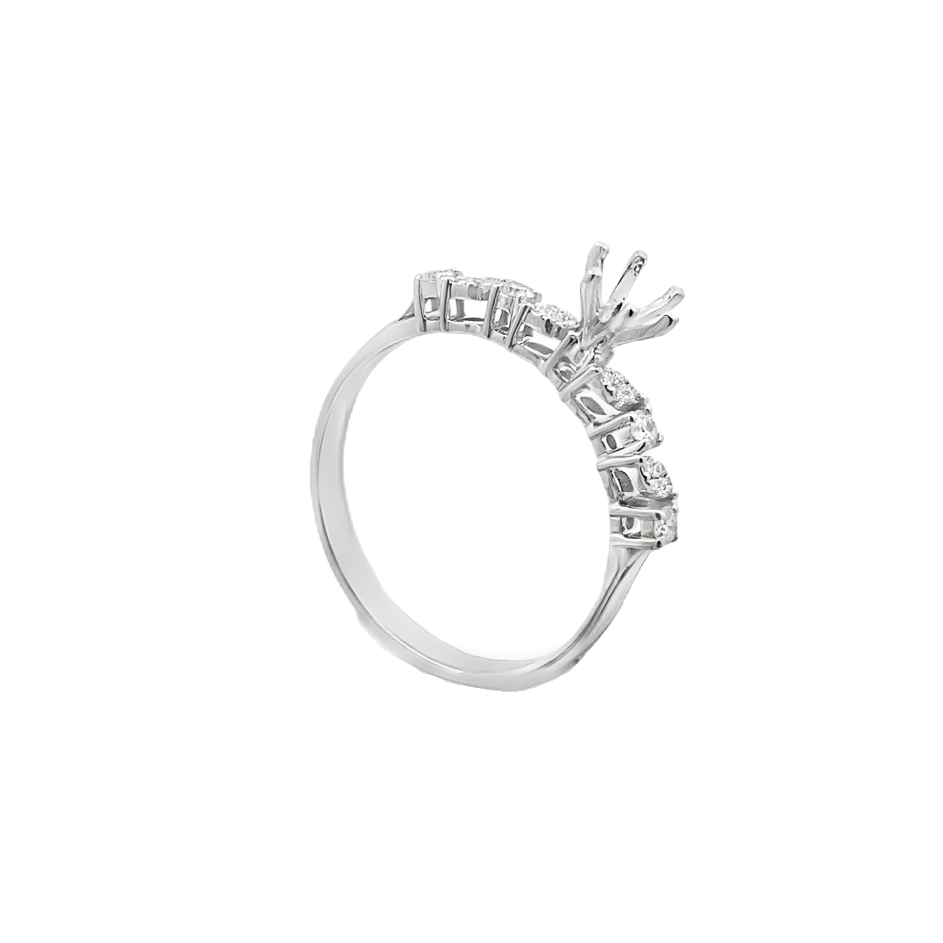 Round Diamond Engagement Ring Setting Main image