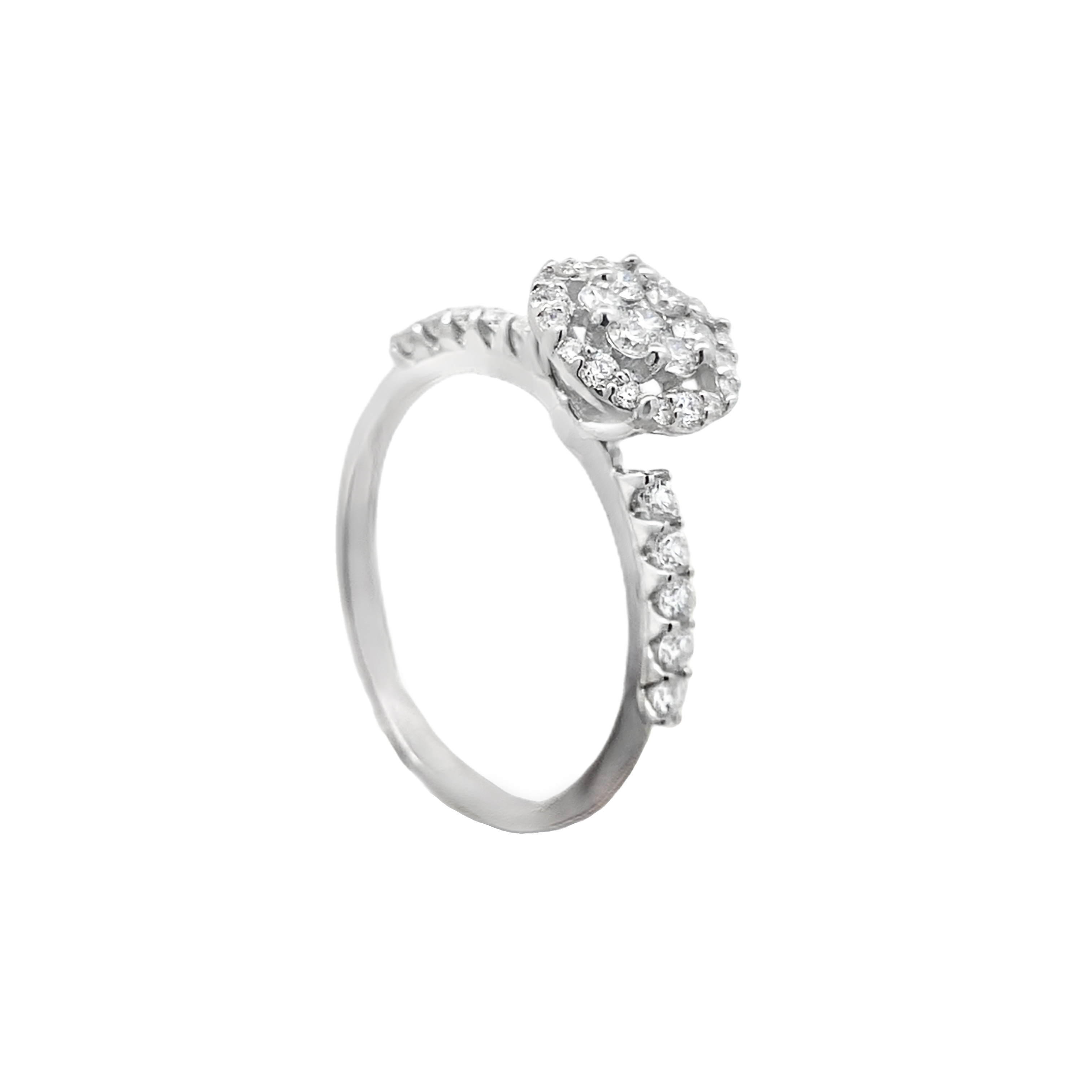 Oval Halo Diamond Ring Secondary image