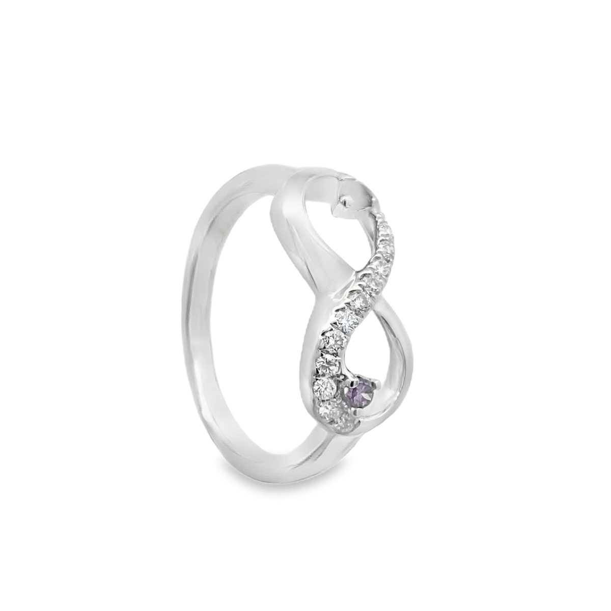 Elegant Infinity Ring with Gemstones