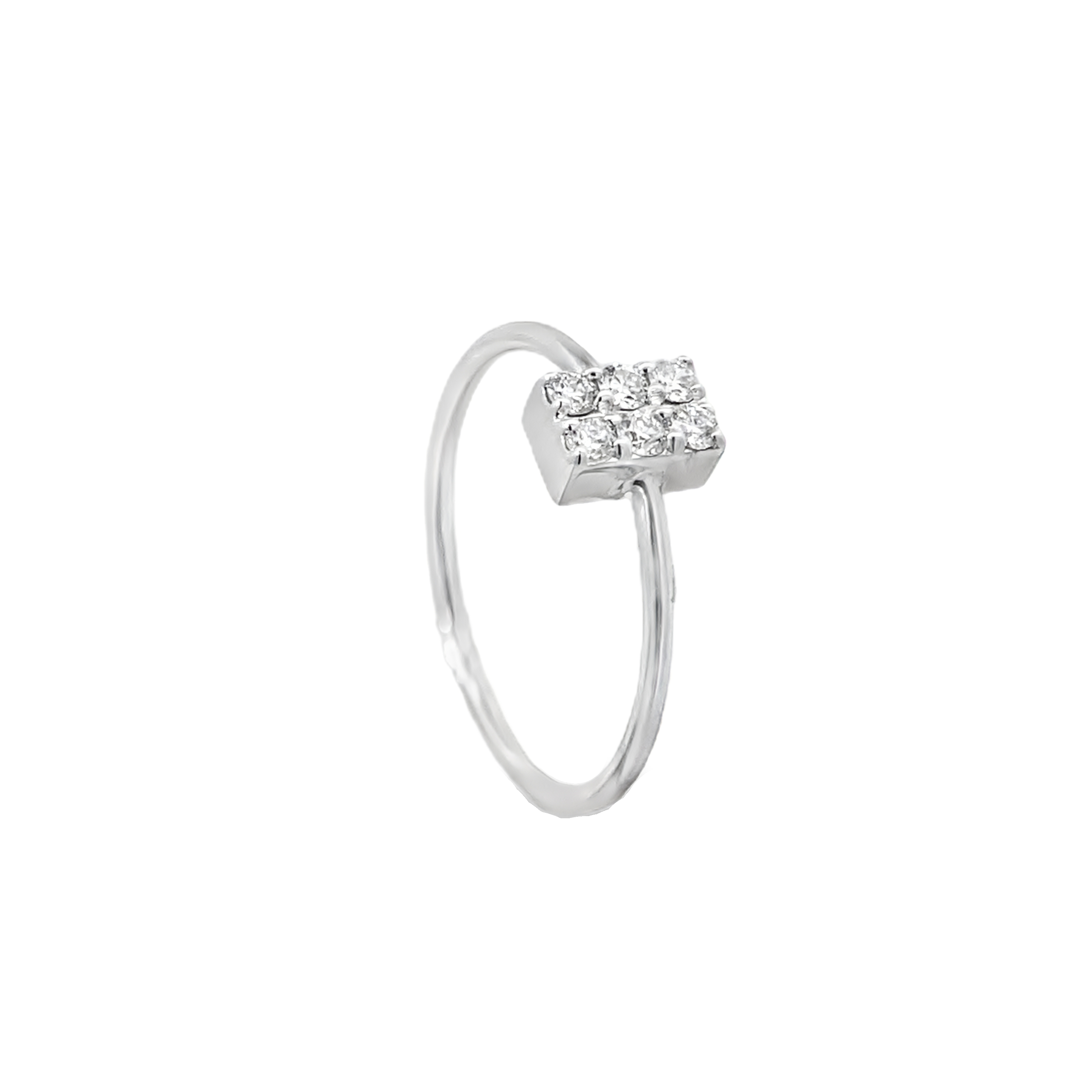 Princess Cluster Diamond Ring Main image