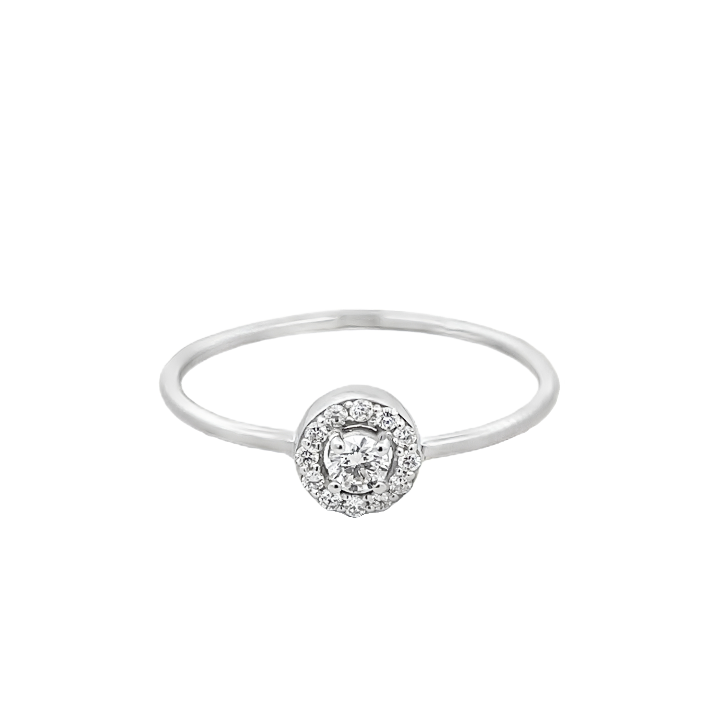 Round Halo Diamond Ring Secondary image