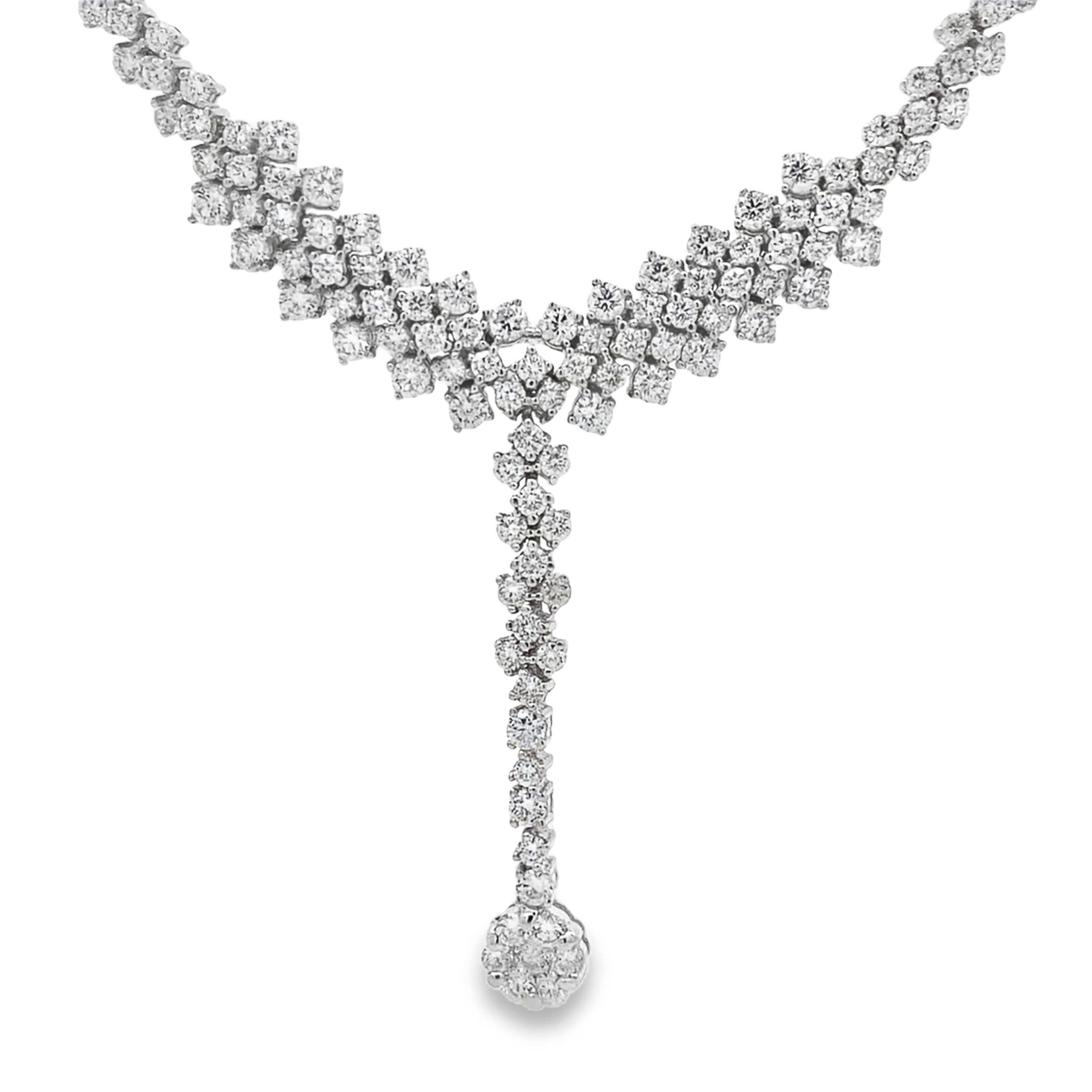 Diamond Fringe Drop Necklace Secondary image