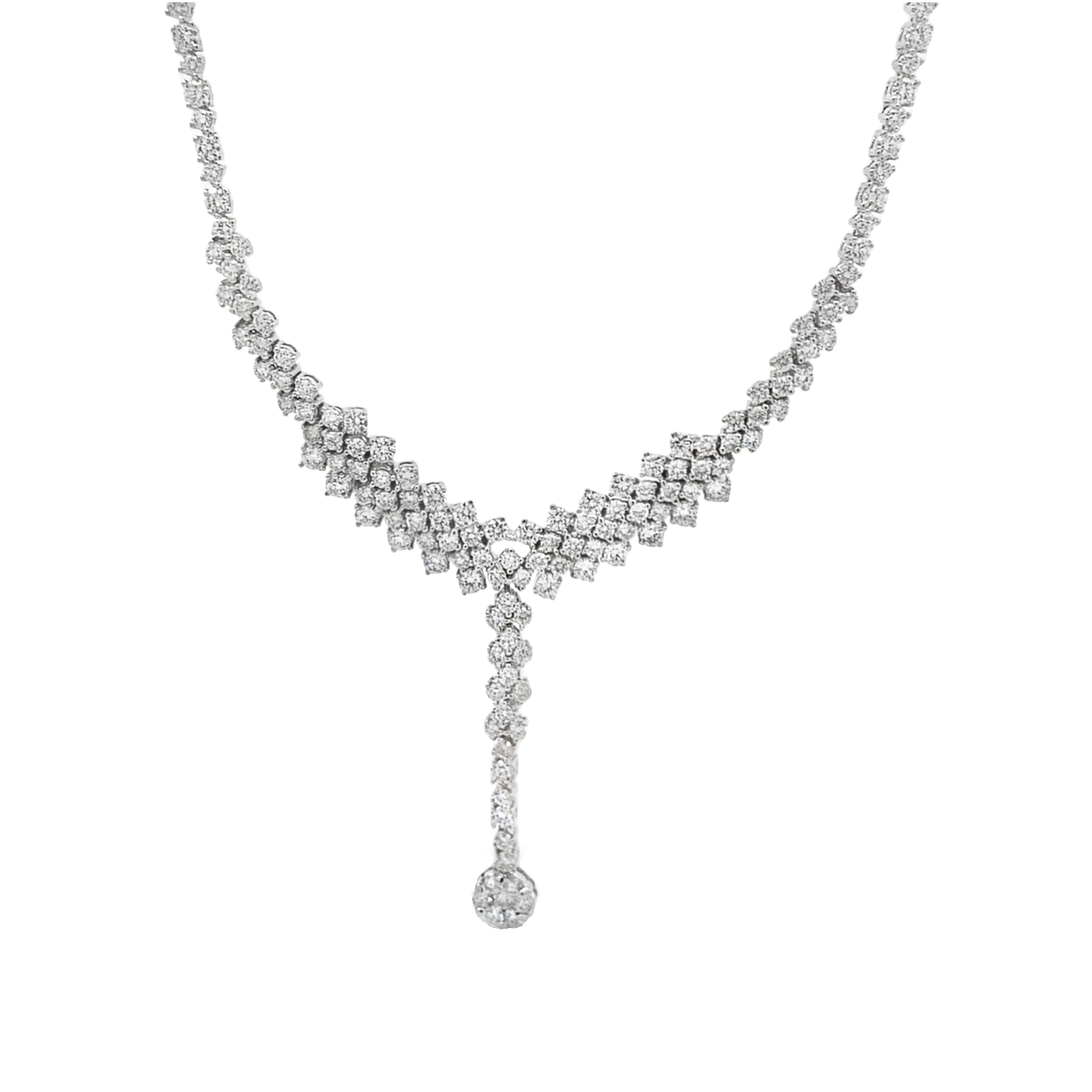 Diamond Fringe Drop Necklace Main image