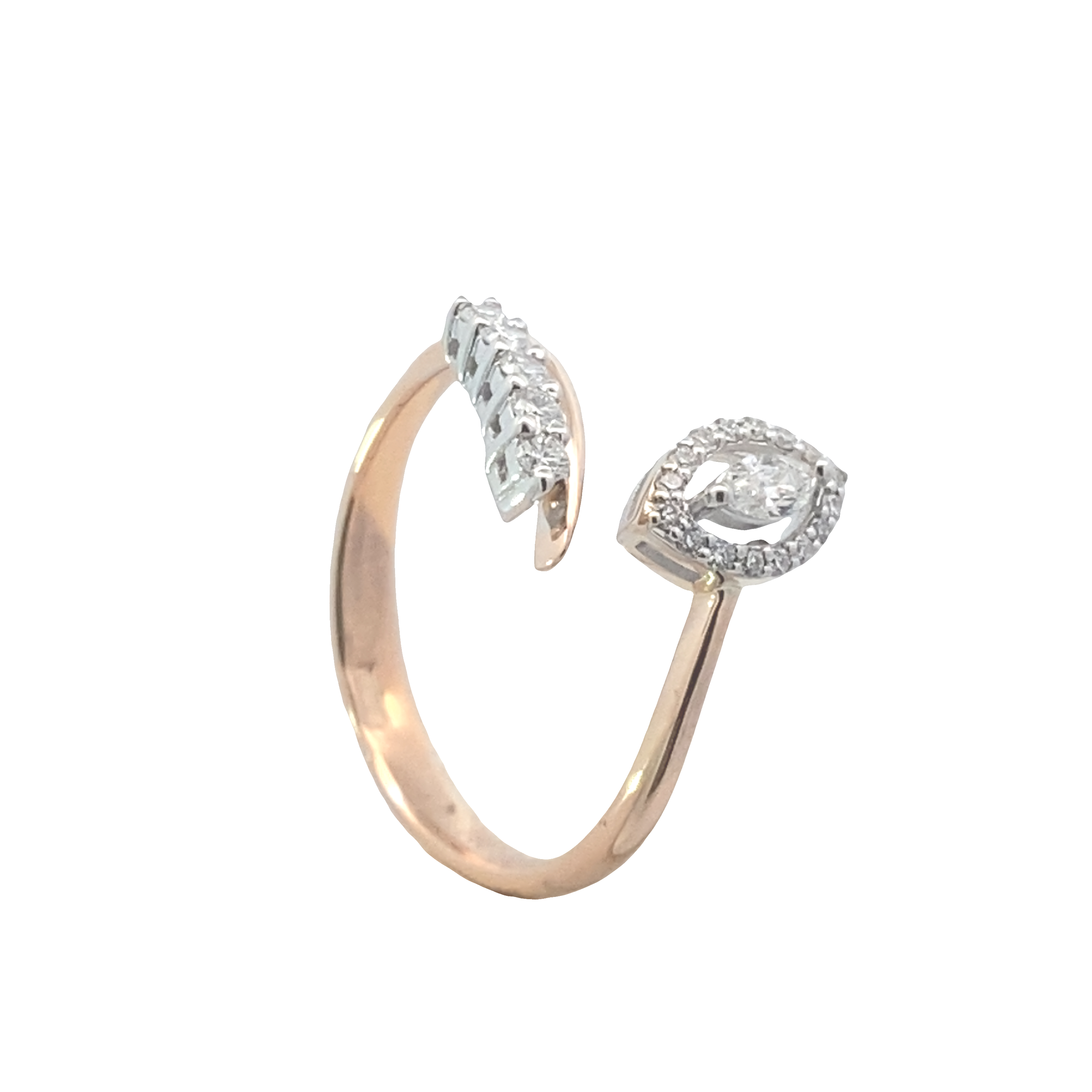 Marquise Halo Wrap Ring Main image