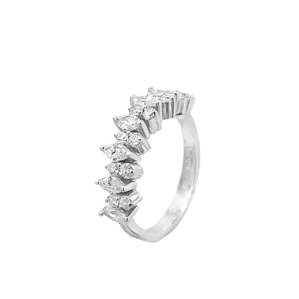 Marquise Diamond Band Ring