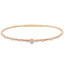Beaded Diamond Station Bangle Bracelet
