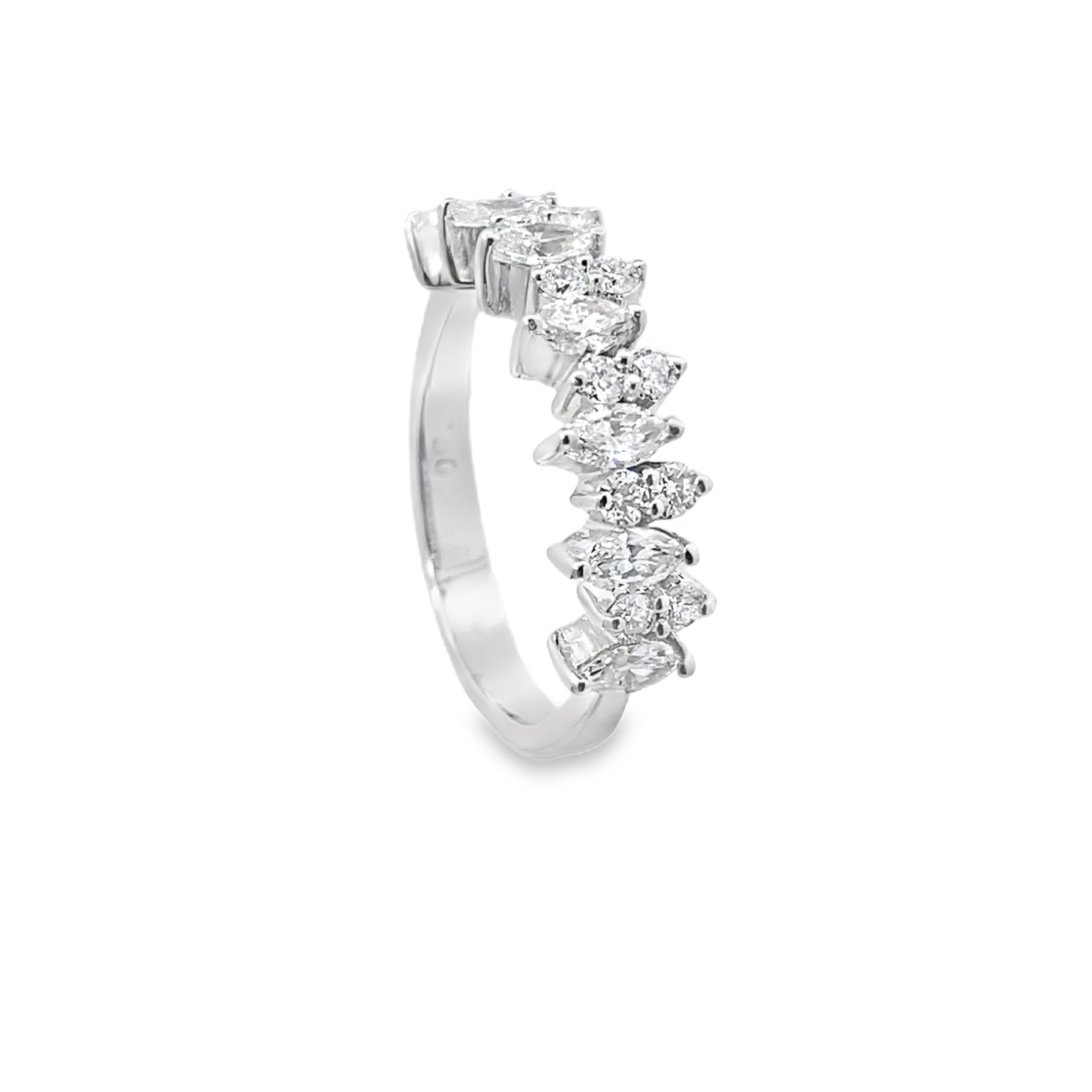 Marquise Diamond Band Ring Secondary image