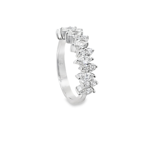 Marquise Diamond Band Ring