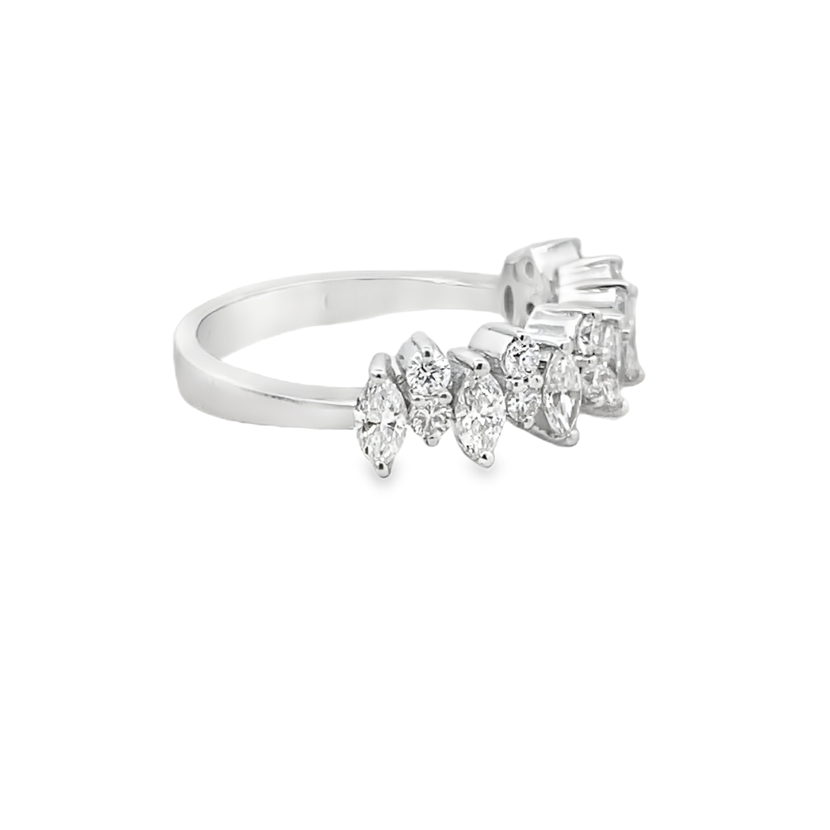 Marquise Diamond Band Ring