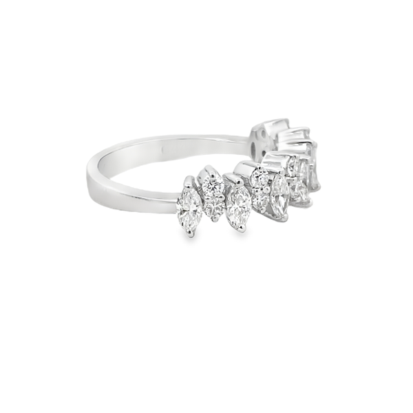 Marquise Diamond Band Ring