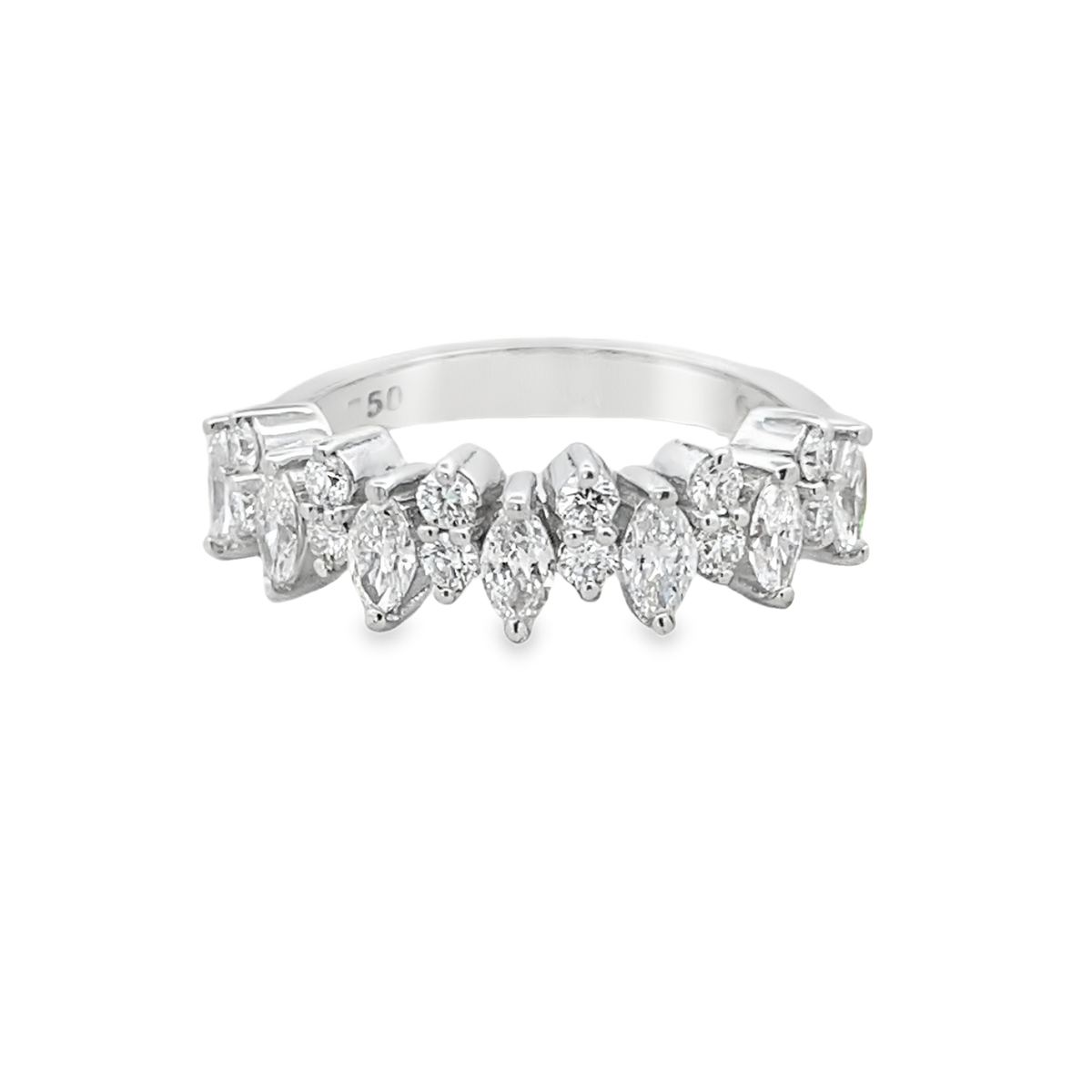 Marquise Diamond Band Ring
