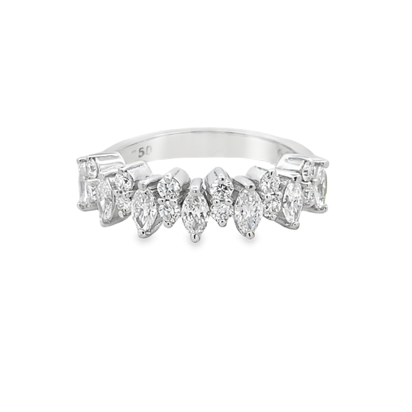 Marquise Diamond Band Ring