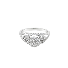 White Gold Multistone Diamond Ring