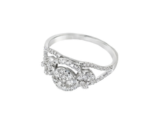 White Gold Multistone Diamond Ring