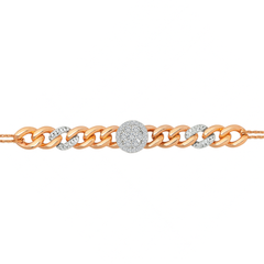 Elegant Gold Bracelet with Diamonds