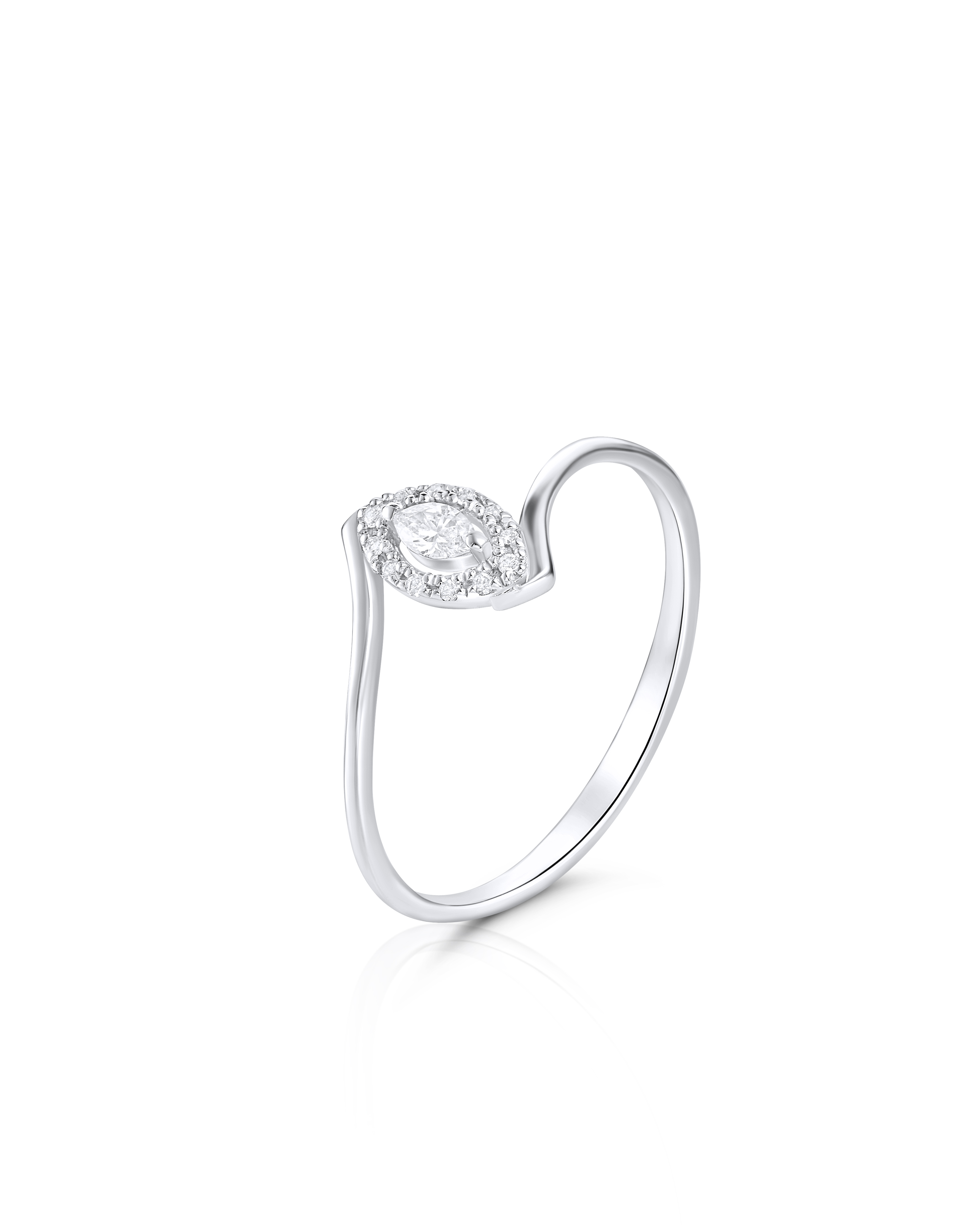 Marquise Diamond Open Ring Main image