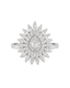 Floral Halo Diamond Ring