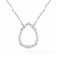 Pear Diamond Pendant Necklace