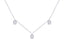 Baguette Diamond Station Necklace