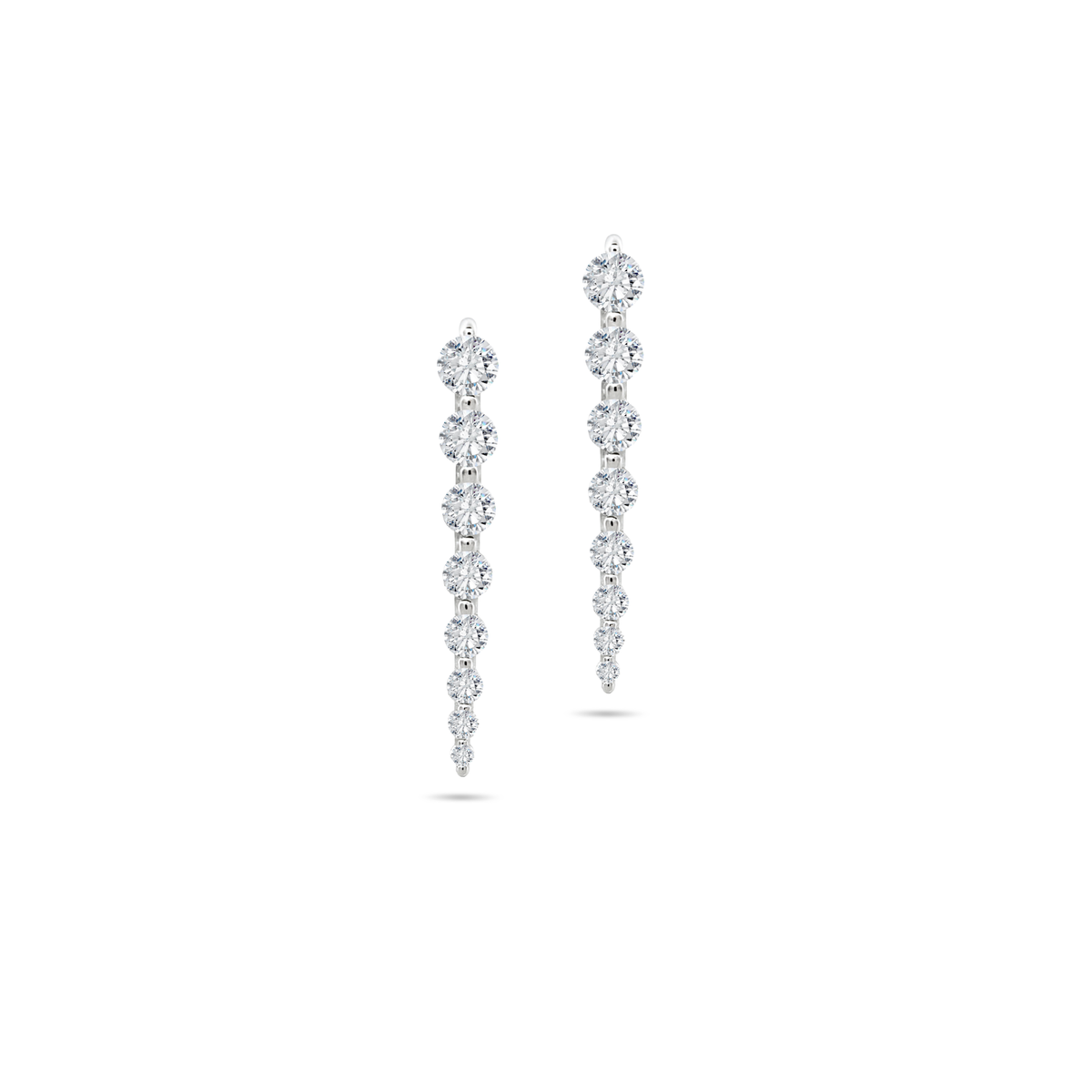 Shop Cluster Diamond Drop Earrings by Amadura Jewelry. 0.69 CT G VS1 natural diamonds. Visit El Korba & Citystars. IGI, GIA & HRD certificates.