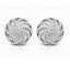 Shop Diamond Swirl Stud Earrings by Amadura Jewelry. 0.44 CT G VS1 natural diamonds. Visit El Korba & Citystars. IGI, GIA & HRD certificates.