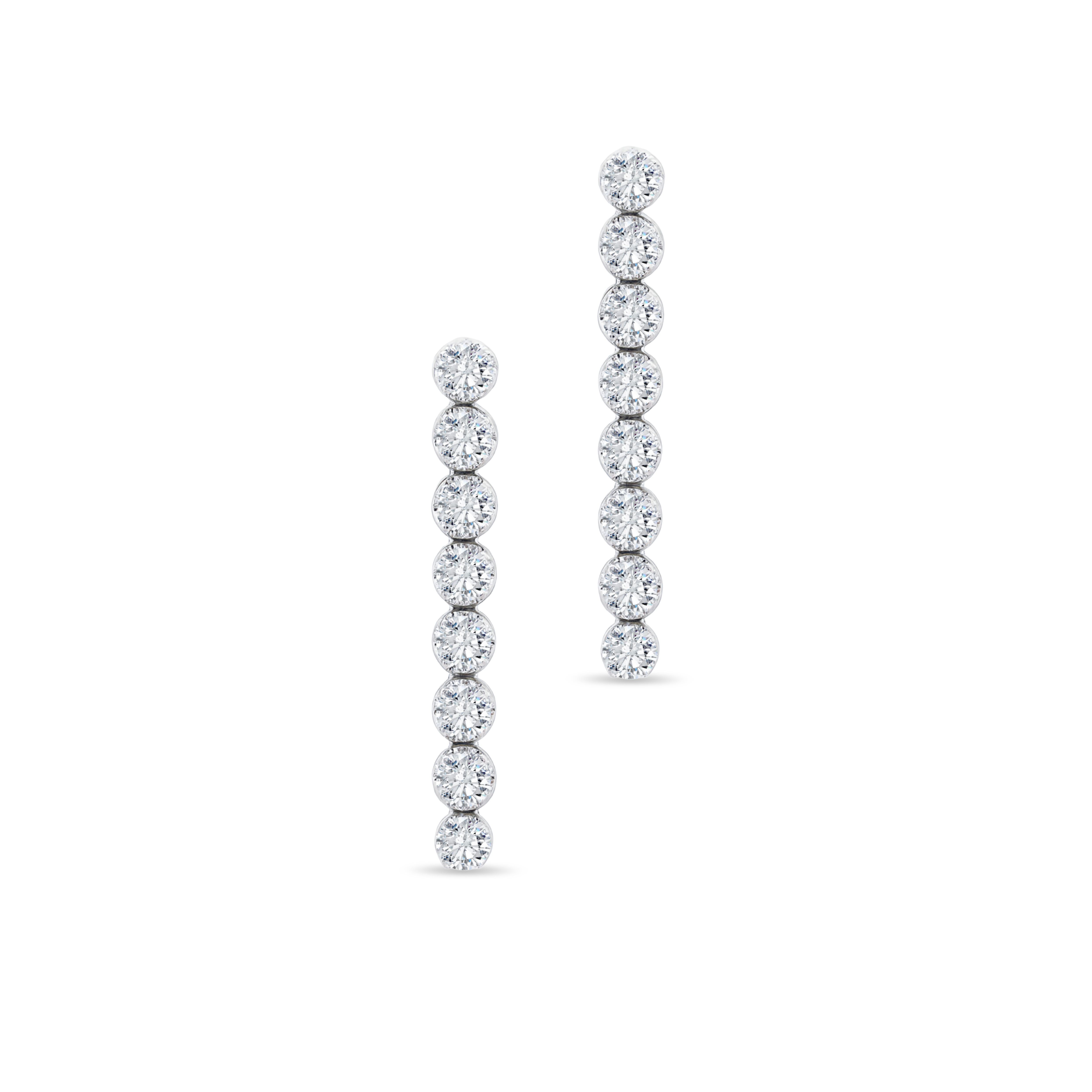Shop Diamond Tennis Drop Earrings by Amadura Jewelry. 1.05 CT G VS1 natural diamonds. Visit El Korba & Citystars. IGI, GIA & HRD certificates. Main image