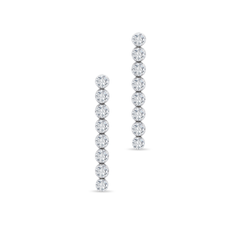 Shop Diamond Tennis Drop Earrings by Amadura Jewelry. 1.05 CT G VS1 natural diamonds. Visit El Korba & Citystars. IGI, GIA & HRD certificates.