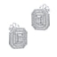 Shop Octagonal Halo Baguette Diamond Stud Earrings by Amadura Jewelry. 0.80 CT G VS1 natural diamonds. Visit El Korba & Citystars. IGI, GIA & HRD certificates.