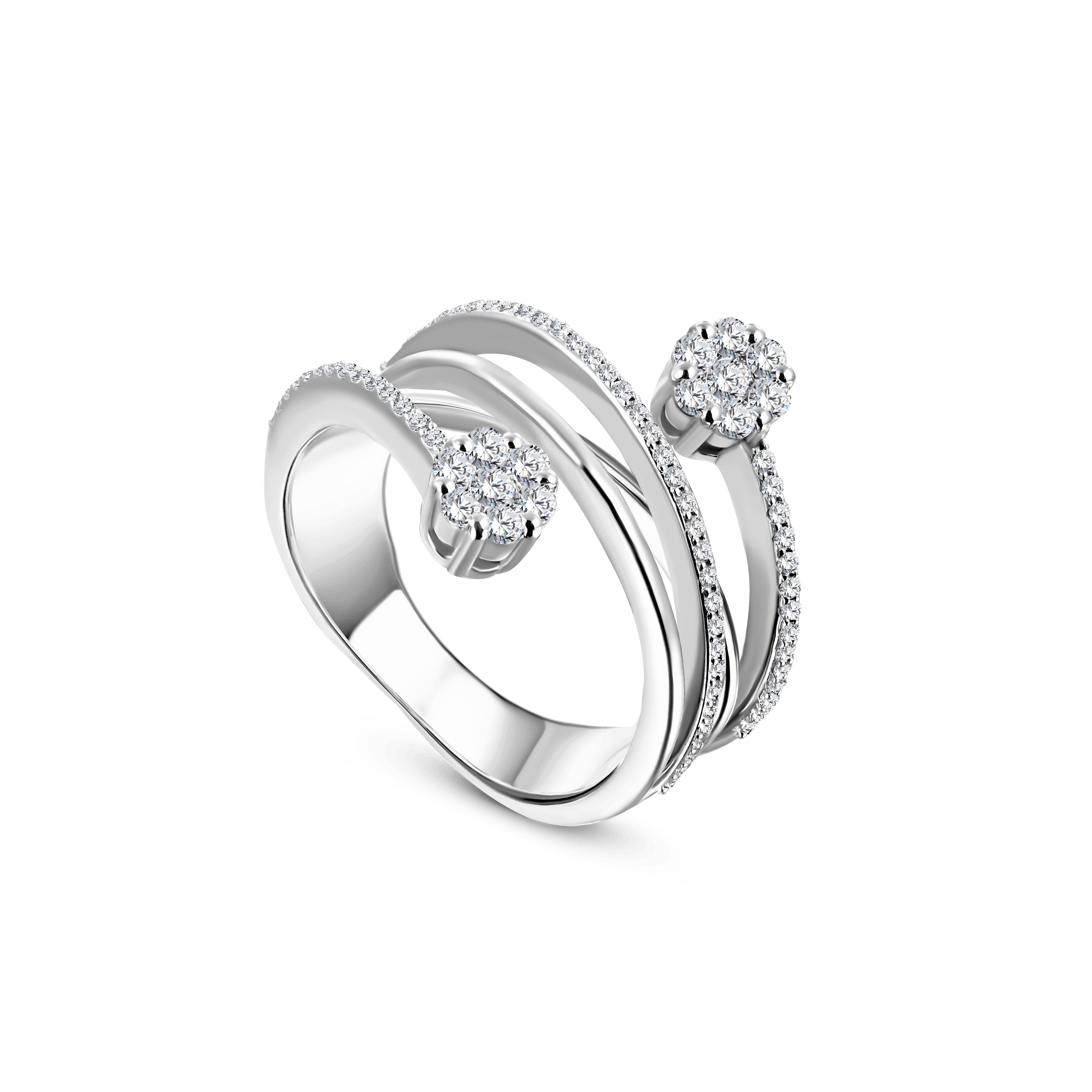 White Gold Diamond Accent Ring