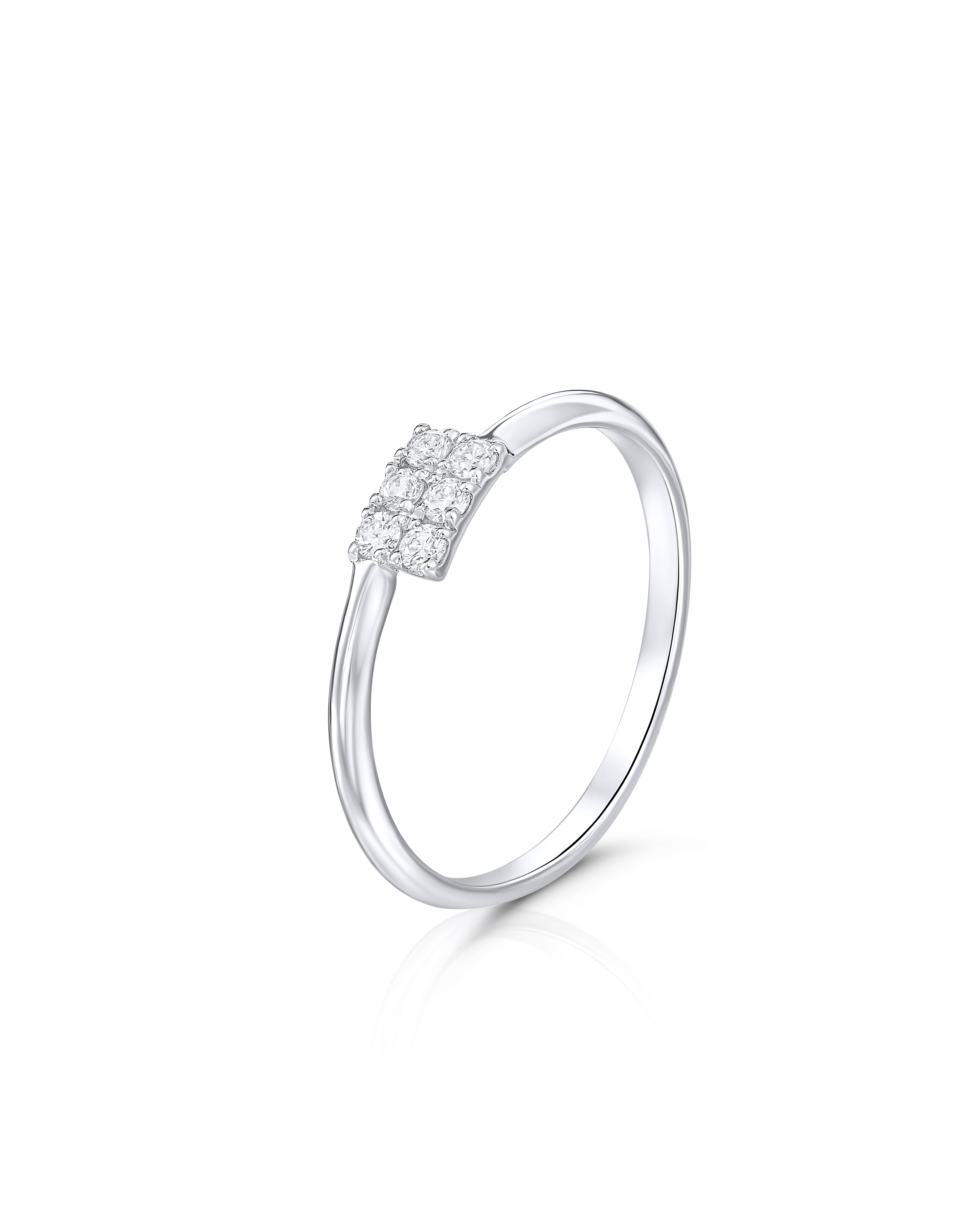 Princess Cluster Diamond Ring Main image