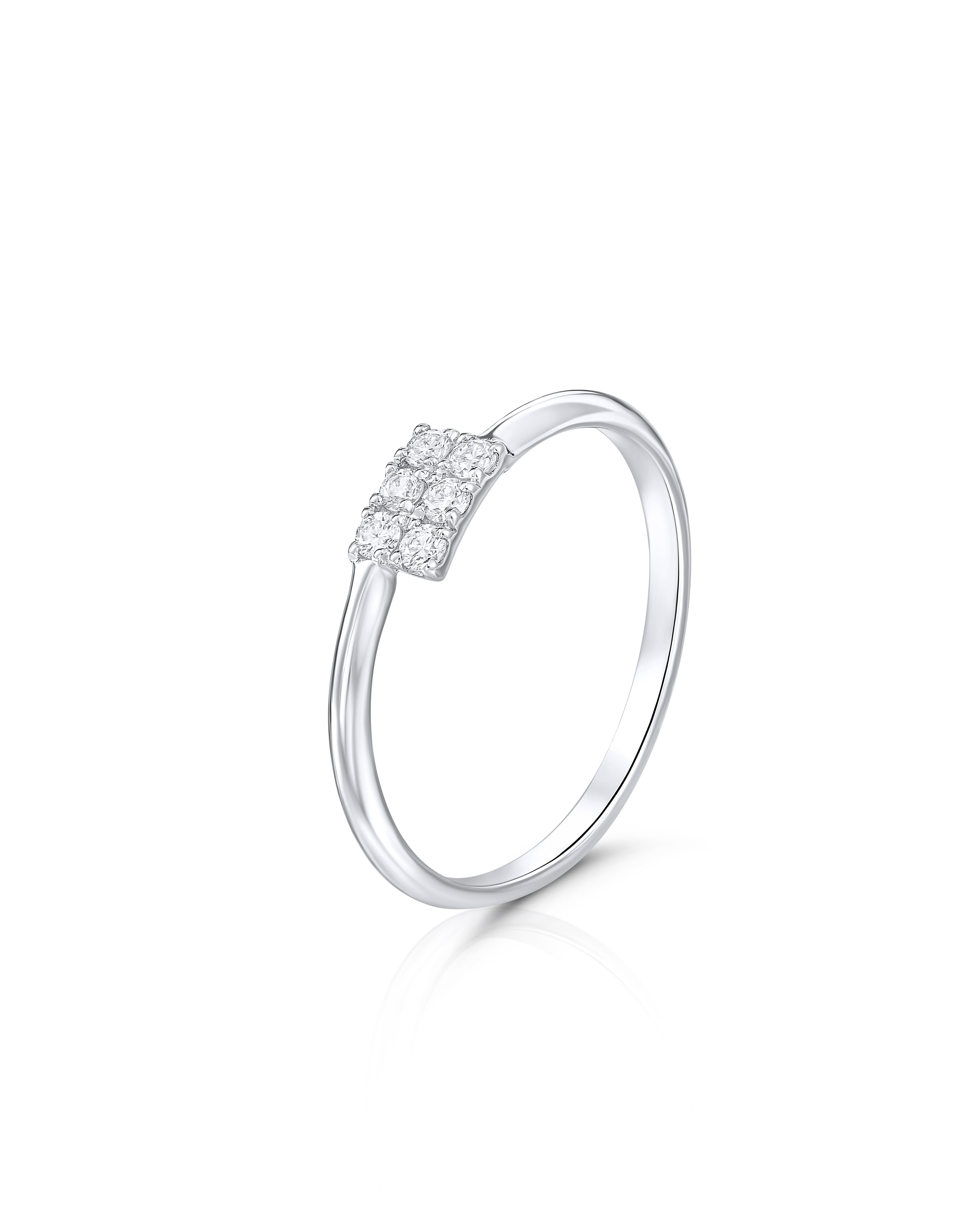Princess Cluster Diamond Ring