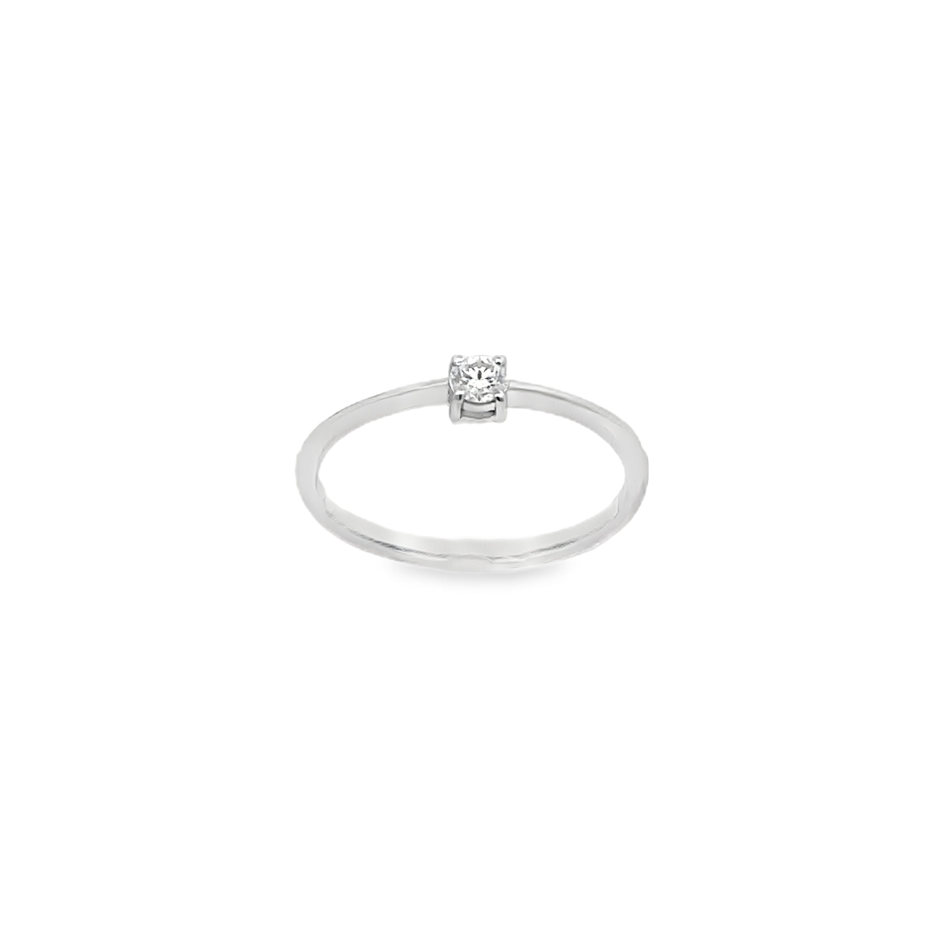 Round Solitaire Diamond Ring Main image