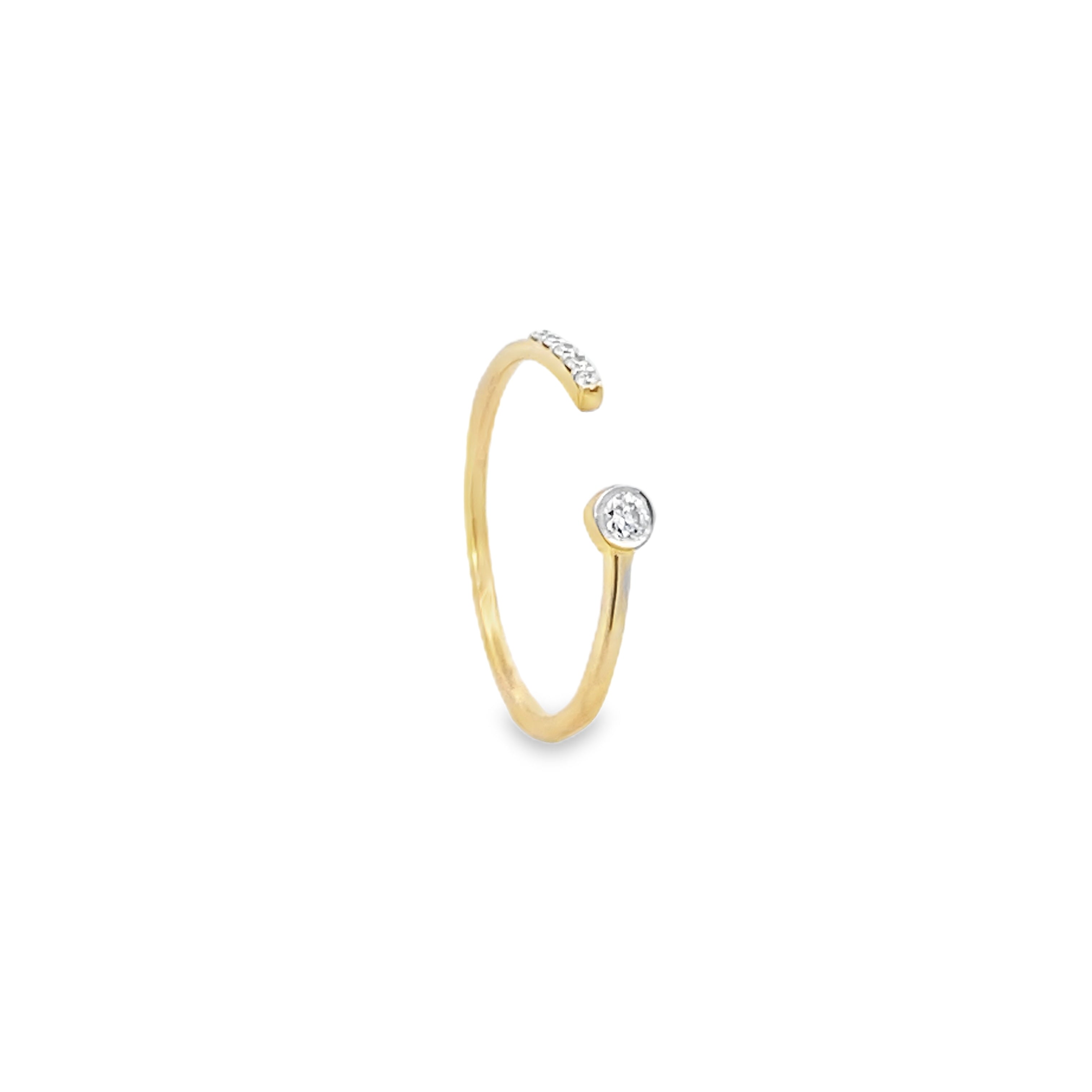 Bezel Open Diamond Ring Main image
