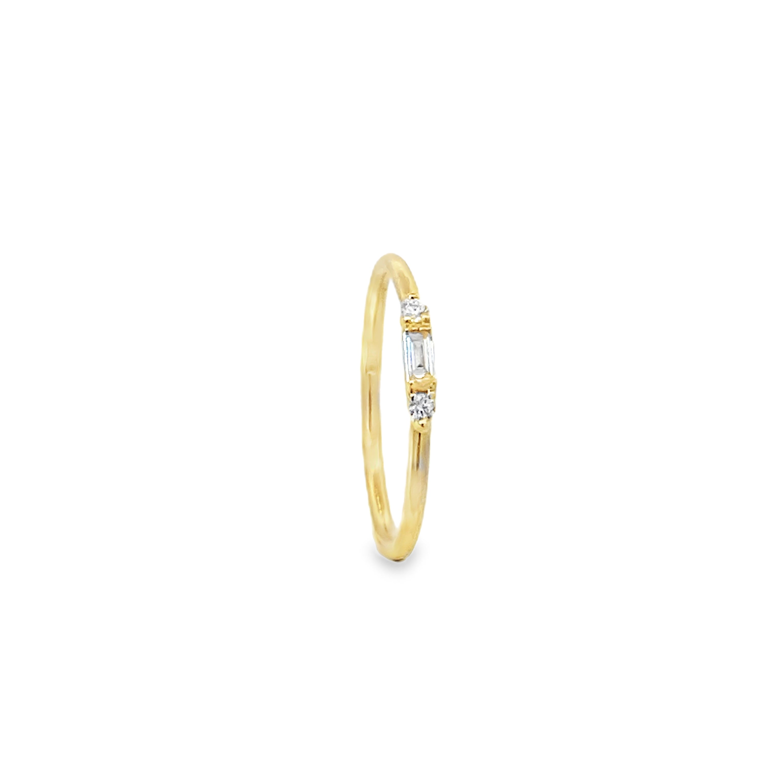Baguette Three Stone Diamond Ring Main image
