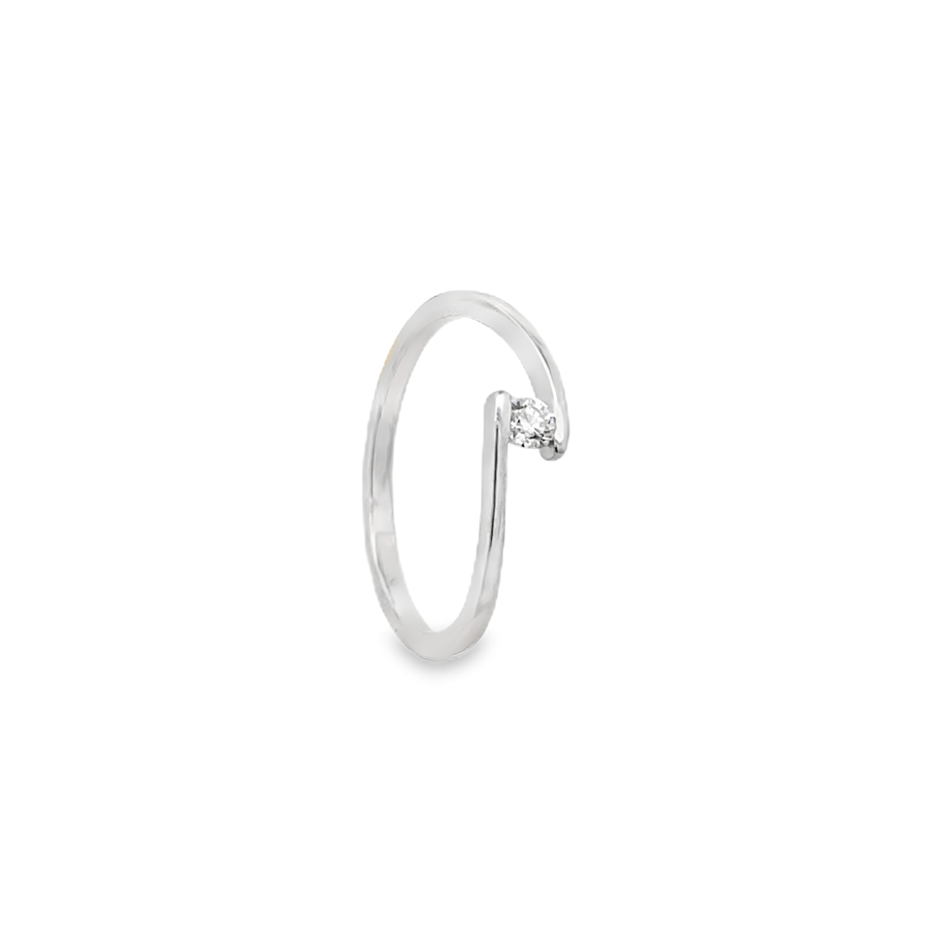 Minimalist Open Diamond Ring Main image