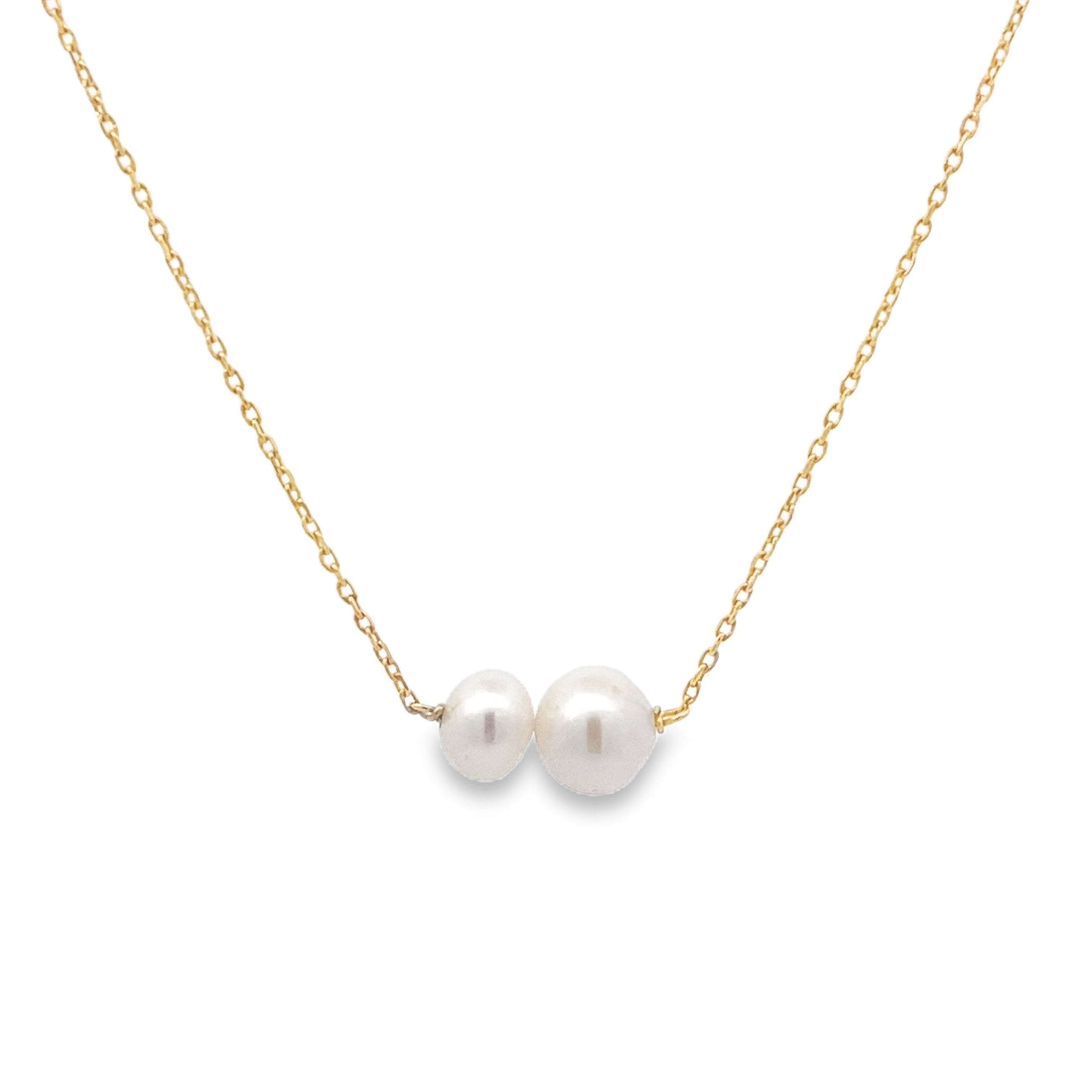 Pearl necklace in 18k Gold