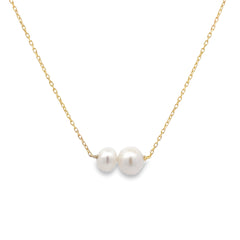 Pearl necklace in 18k Gold