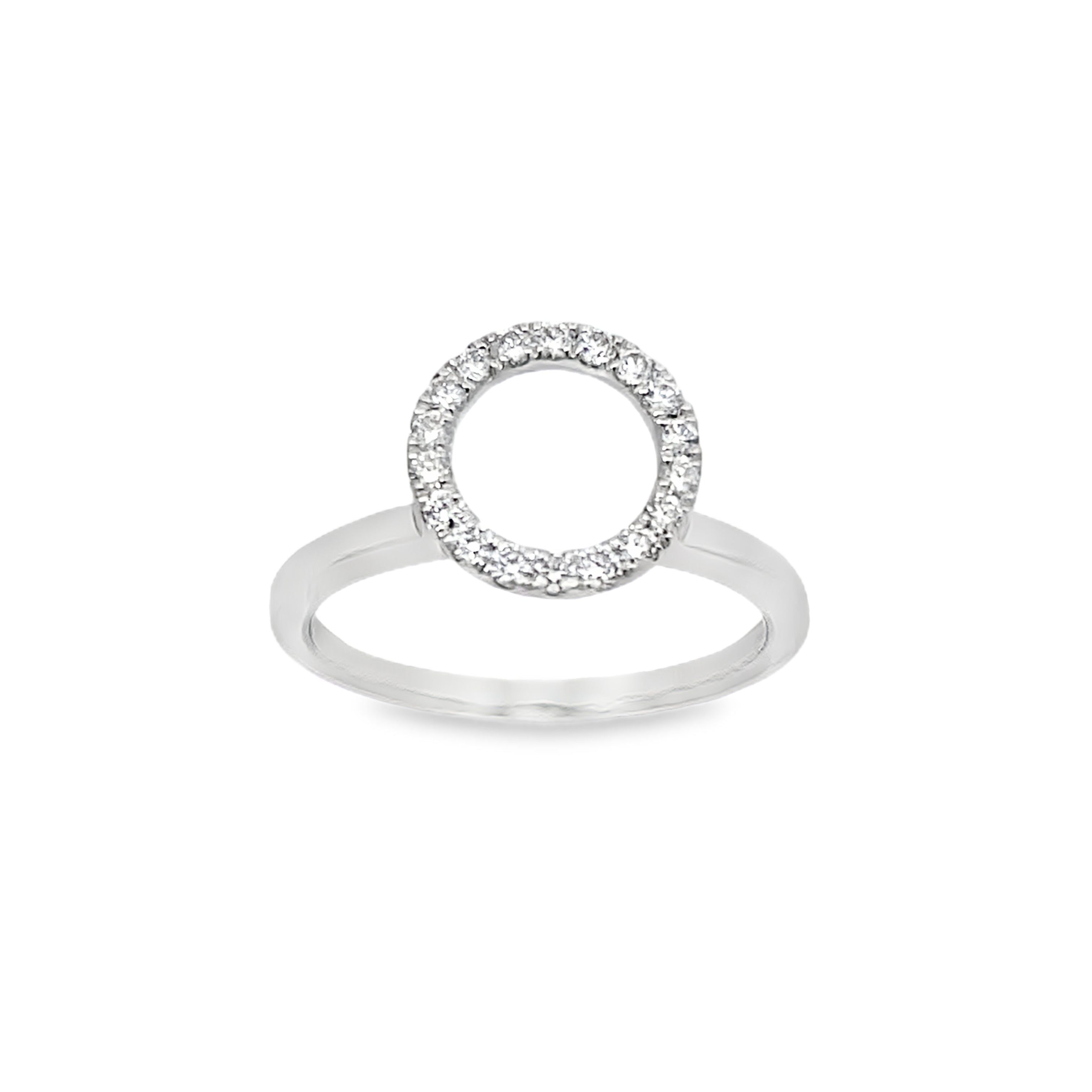 Open Circle Diamond Ring Main image