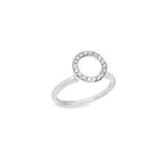 Elegant Diamond Circle Ring