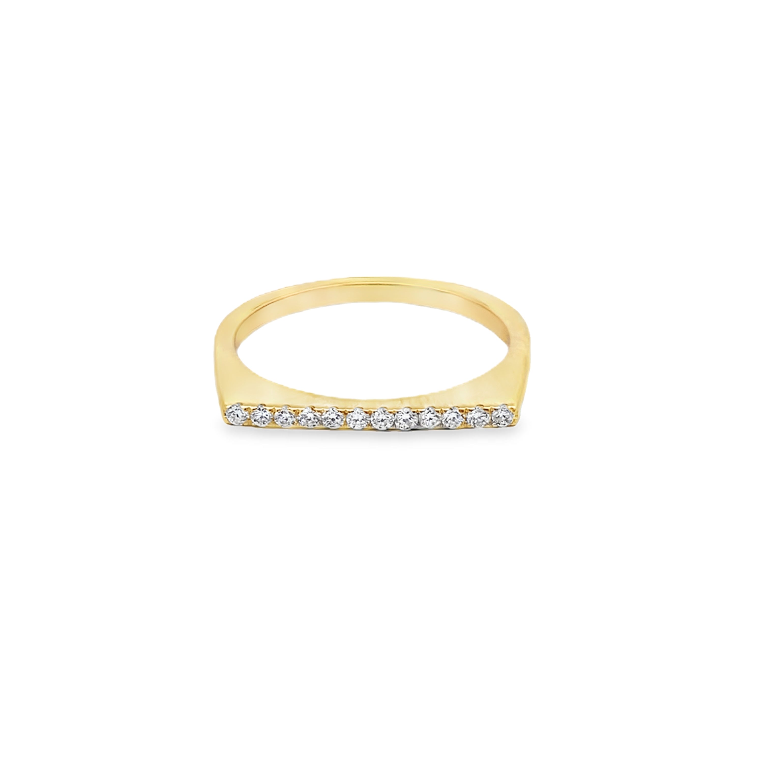 Slim Diamond Wedding Band Main image