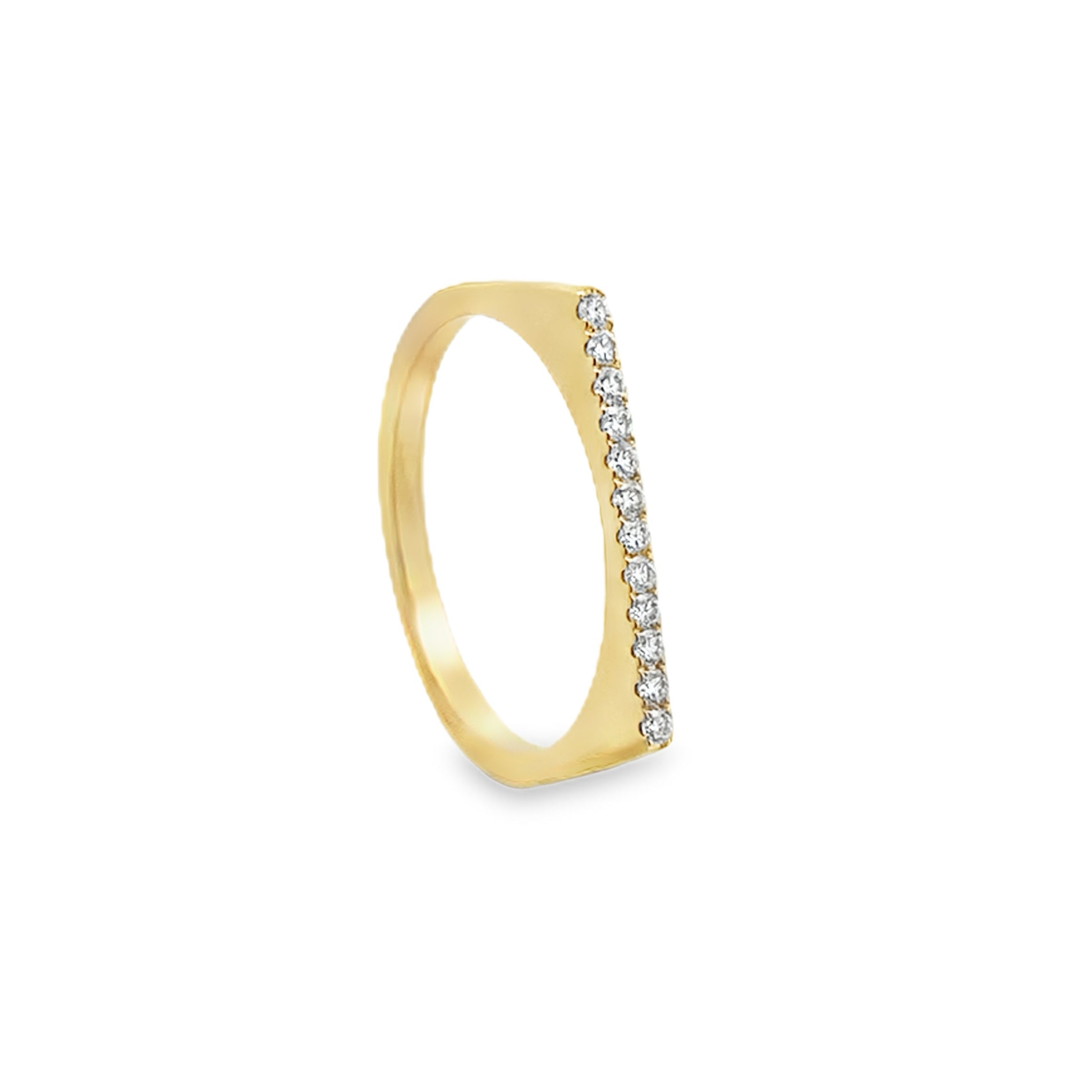 Slim Diamond Wedding Band Secondary image