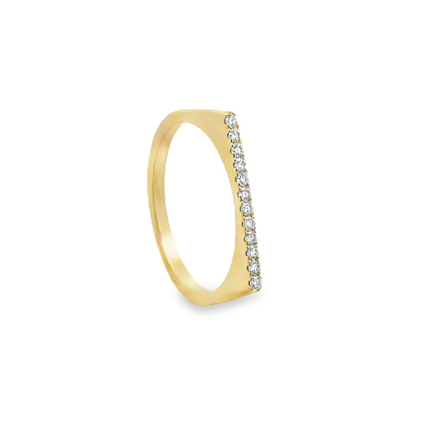 Slim Diamond Wedding Band
