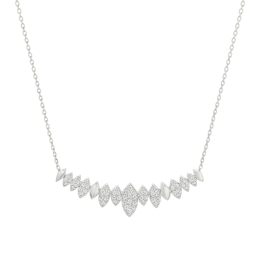 Marquise Diamond Station Necklace Main image