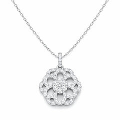 Elegant Floral Pendant Necklace